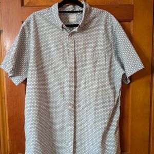 ROWM Patterned Casual Button-Down Shirt Size 2XT